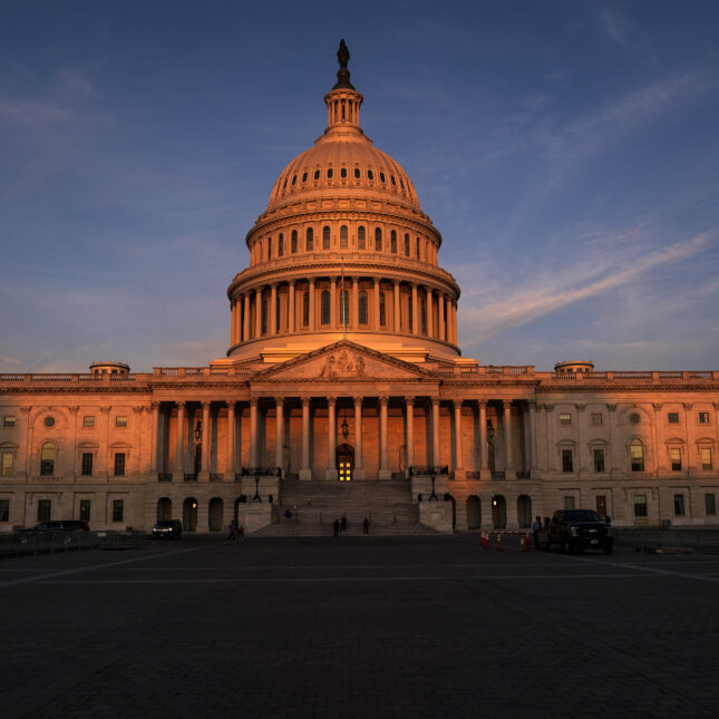 U.S. Capitol in Washington - sunrise