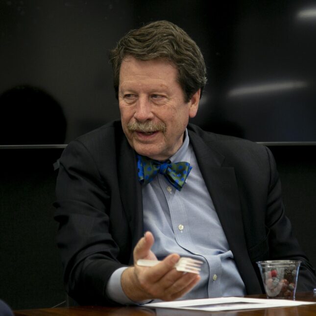 FDA Commissioner Robert Califf speaks with editorial staff at STAT in Boston, March 6, 2023