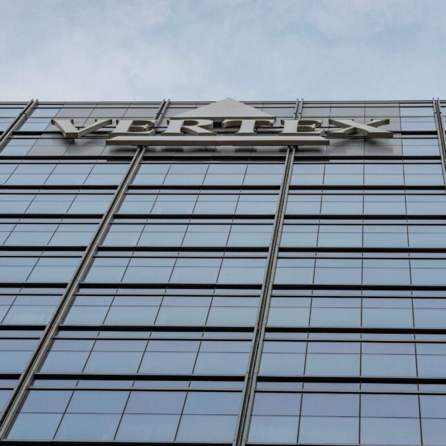 File photo of The headquarters of US biopharmaceutical company Vertex Pharmaceuticals in Boston