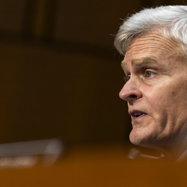 WASHINGTON, DC - JUNE 4: Ranking Member Sen. Bill Cassidy (R-LA) speaks during a Senate Committee on Health hearing on "The Assault on Women's Freedoms: How Abortion Bans Have Created a Health Care Nightmare Across America" on Capitol Hill on June 4, 2024 in Washington, DC. The Committee is holding the hearing to examine the wave of abortion restrictions enacted in states around the country following the Supreme Courts decision to overturn Roe v. Wade. (Photo by Samuel Corum/Getty Images)