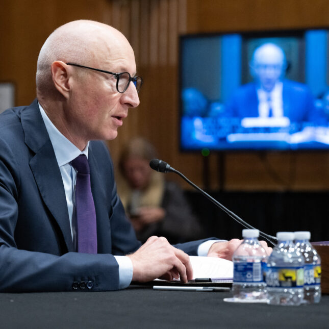 Novo Nordisk CEO Lars Fruergaard Jorgensen, manufacturer of weight loss drugs Ozempic and Wegovy, testifies during a US Senate Committee on Health, Education, Labor and Pensions hearing on the price of the drugs, on Capitol Hill in Washington, DC, on September 24, 2024.